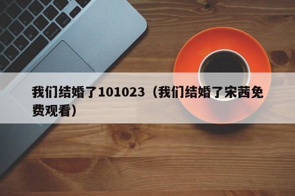 我们结婚了101023（我们结婚了宋茜免费观看）